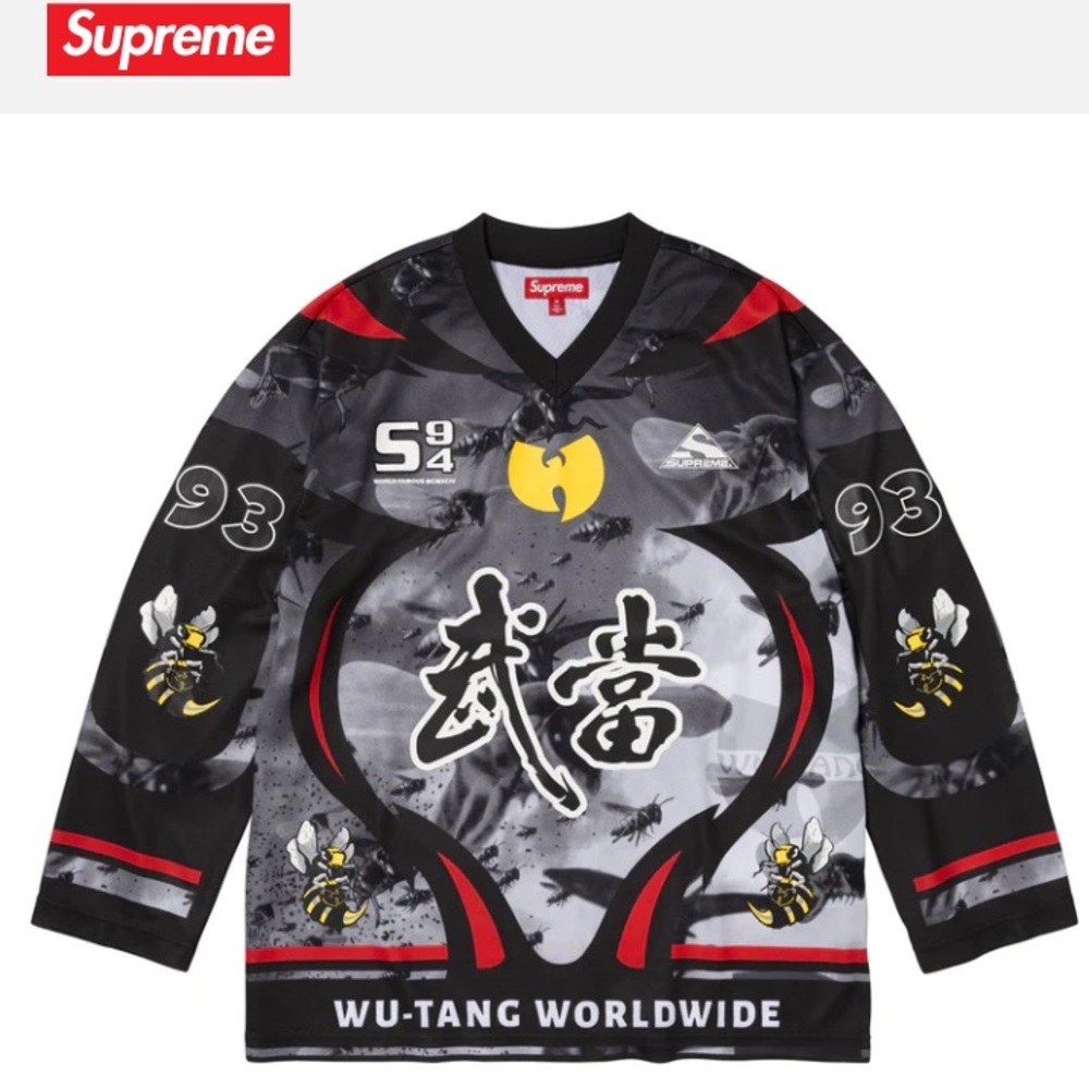 Supreme/Wu-Tang Clan Hockey Jersey “Black” L
100% Authentic BNWT